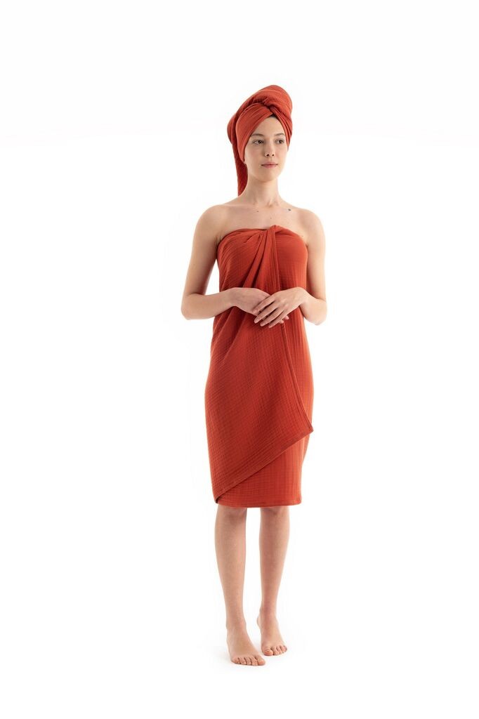 L'essentiel Maison set ručnika Muslin, 2 komada, terakota