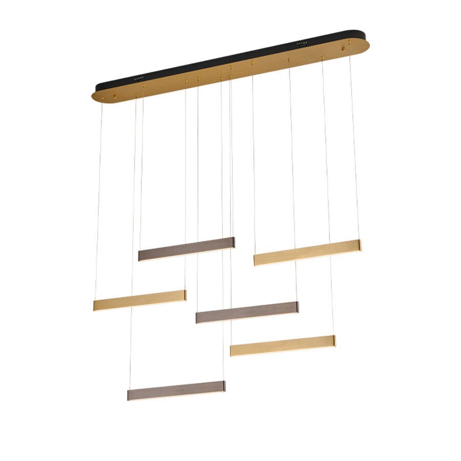 MSL Luster LED Truman, MSL-6158-06, Zlatno-smeđi