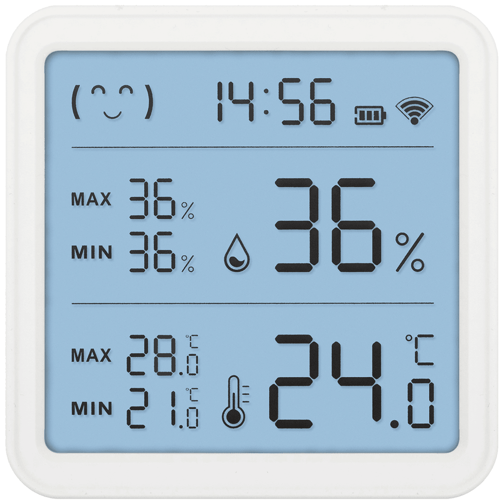 Home Pametni mjerač temperature i vlažnosti HSTHC, LCD, Bijeli