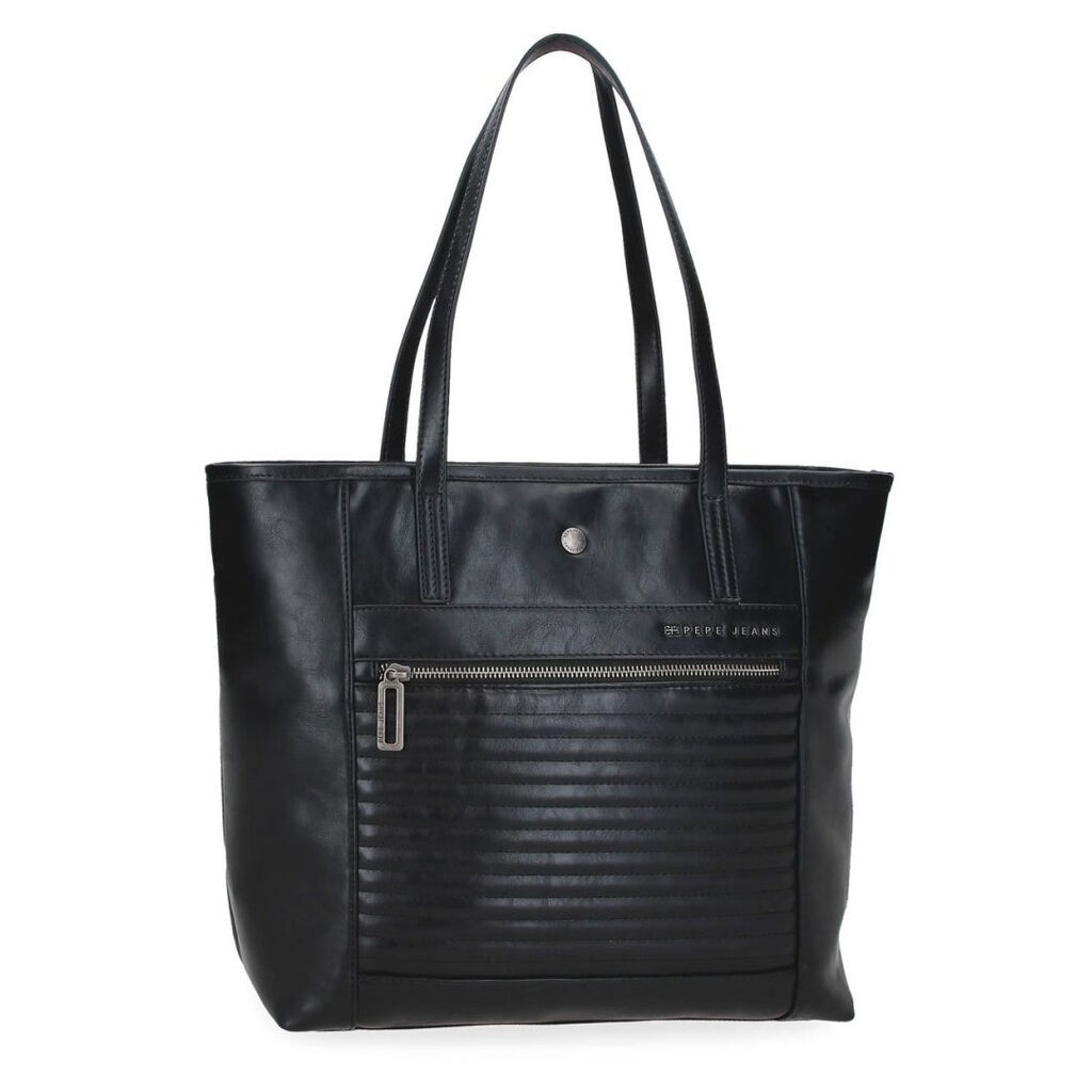 Pepe Jeans Ženska torba na rame Biker 7157541, 34 cm, Crna