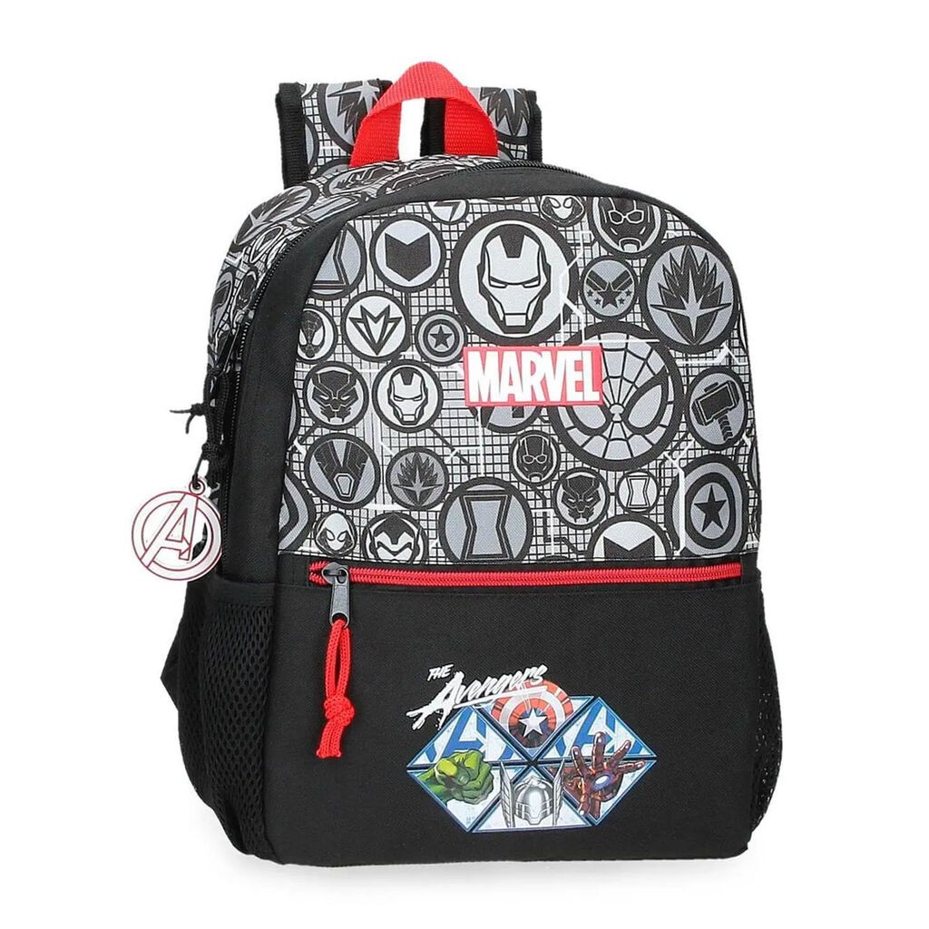 Marvel Ruksak za dječake Avengers Heroes 4962221, 32 cm, Crni