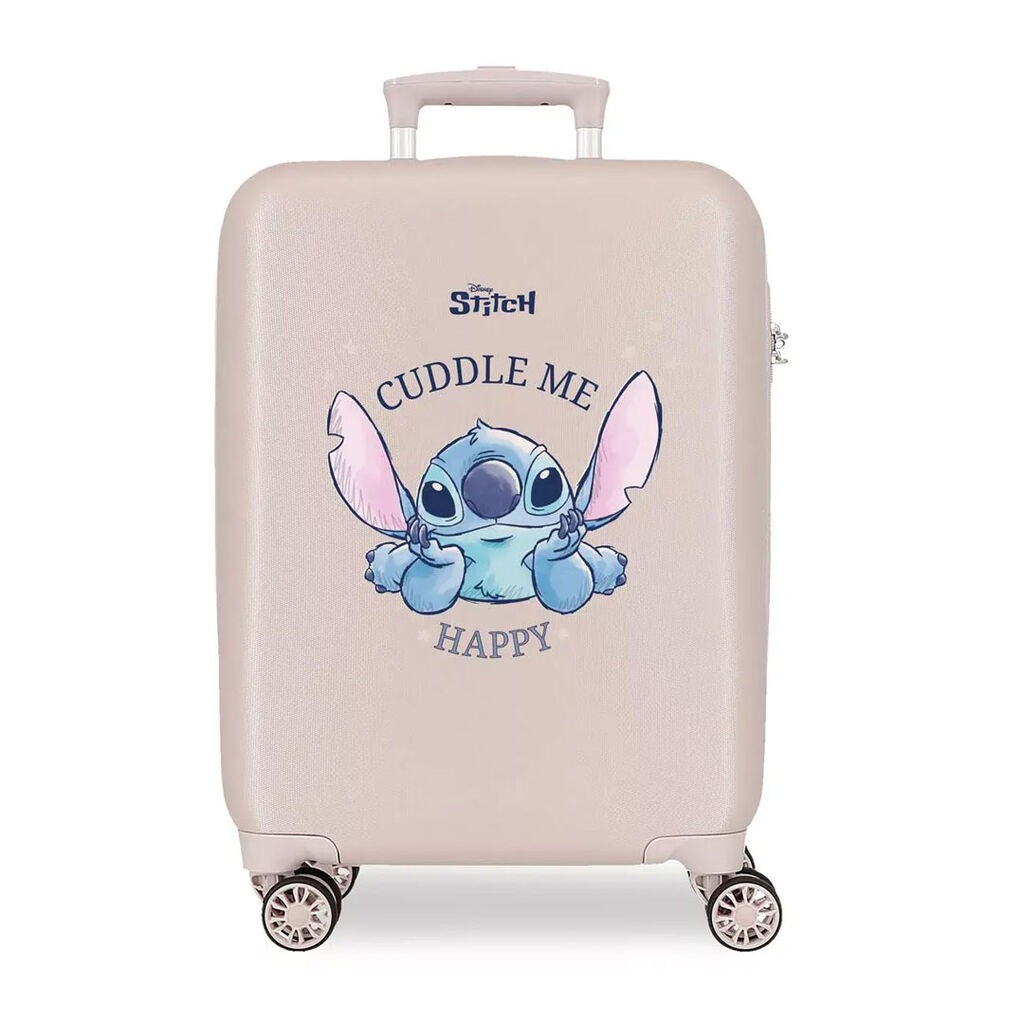 Stitch Kofer ABS Cuddle me happy 3111141, 55 cm, Bež