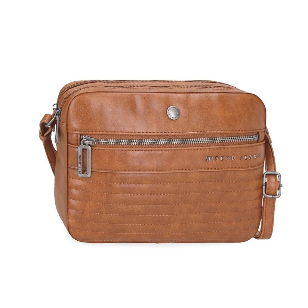 Pepe Jeans Ženska torba na rame Biker 7155442, 24 cm, Smeđa