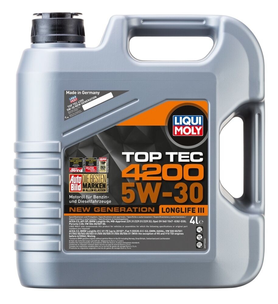 Liqui Moly Motorno ullje Top Tec, 5W30, 4L