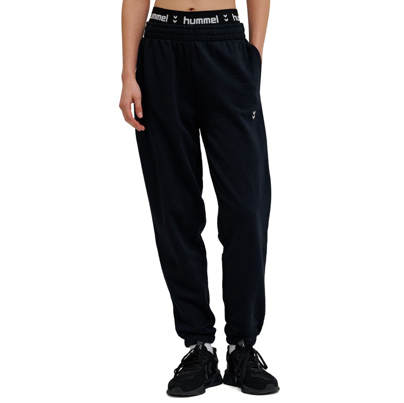 Hummel Ženske trenerke HML Pulse Co Regular W Sweat Pants, Donji dio, Crne