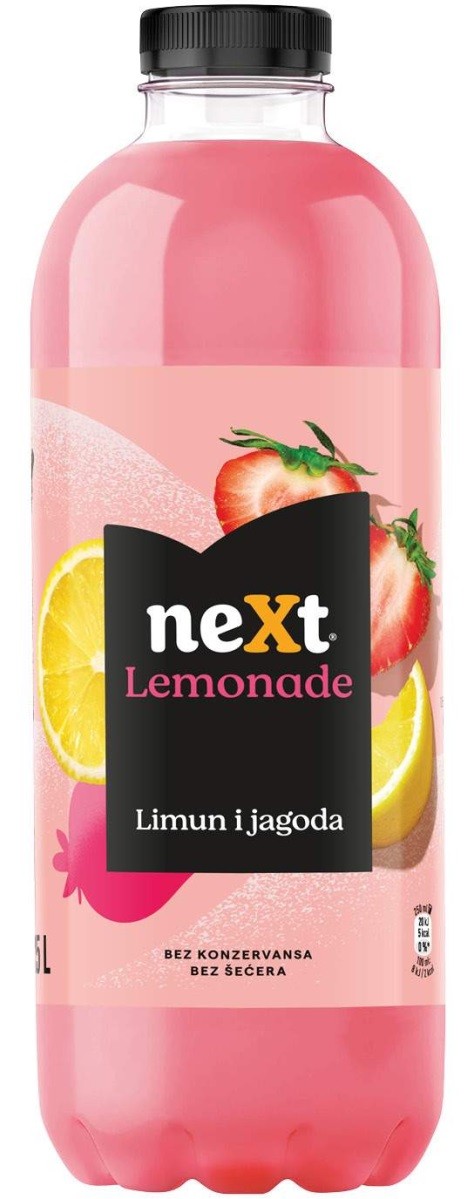 Negazirani sok Limunada, Limun i jagoda, 1,25 ml