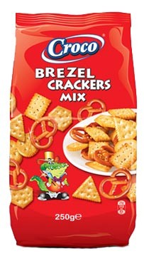 Kao Velpro Croco krekeri, Brezel mix, 250g