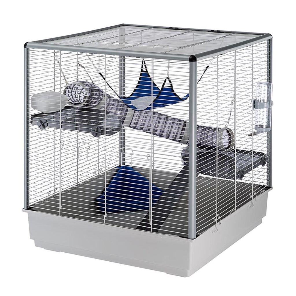 Ferplast Kavez za činčile Furet, 80x75x86.5 cm, Sivi