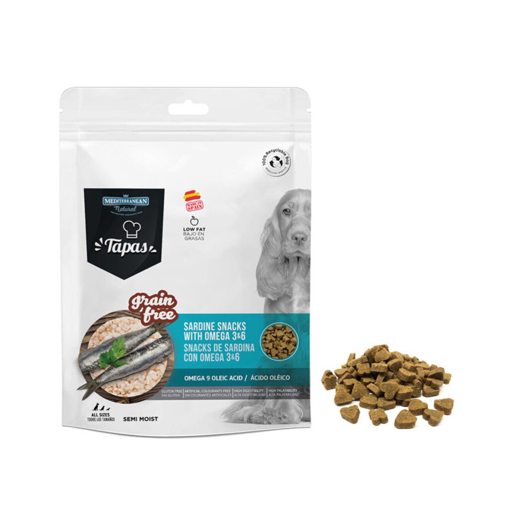 Mediterranean Poslastica za pse Serano Tapas, Sardina sa Omega 3 i 6, 190 gr