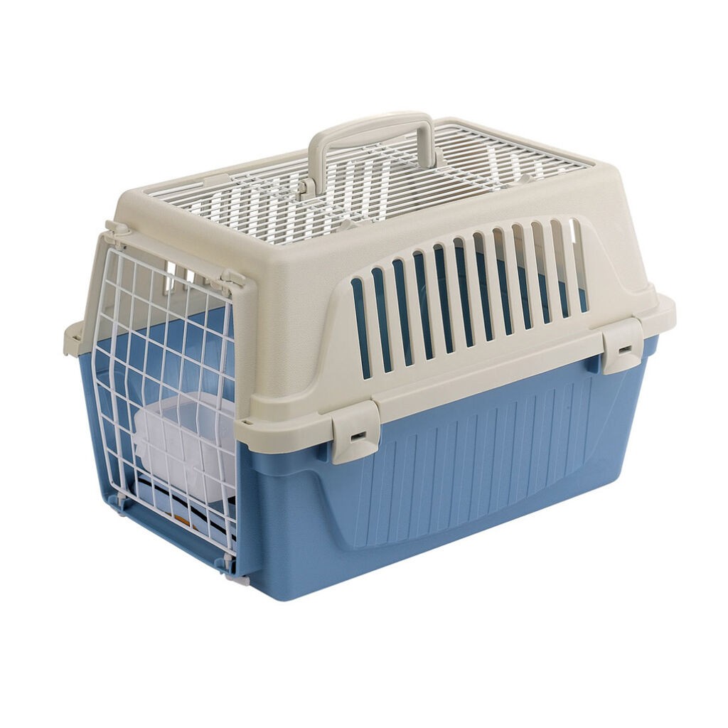 Ferplast Transporter za pse Atlas 10 Open, 32.5x48x29 cm, Bijelo-plavi