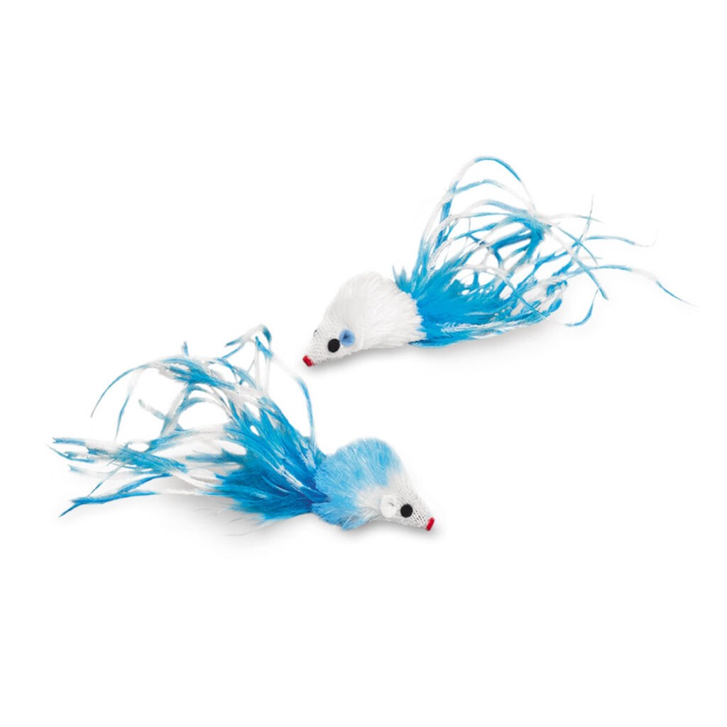 Nobby Plišani miš sa katnipom igračka za mace, 5 cm, 2 komada