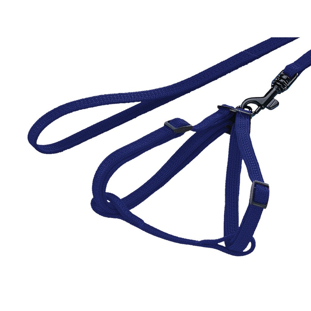 Nobby Set za glodare prsnik i Povodac 100 cm plavi