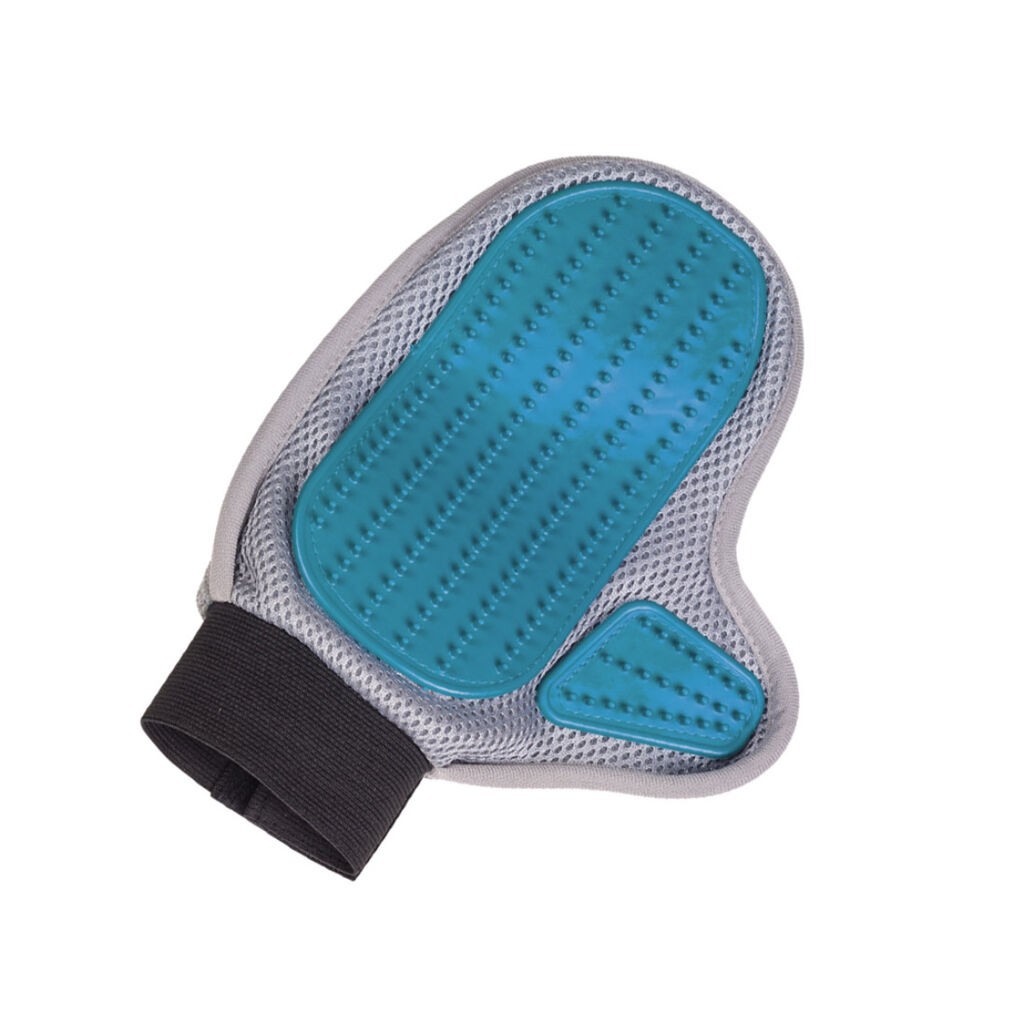 Nobby Rubber i Mikrofiber rukavica za skidanje viška dlake 2u1, Siva