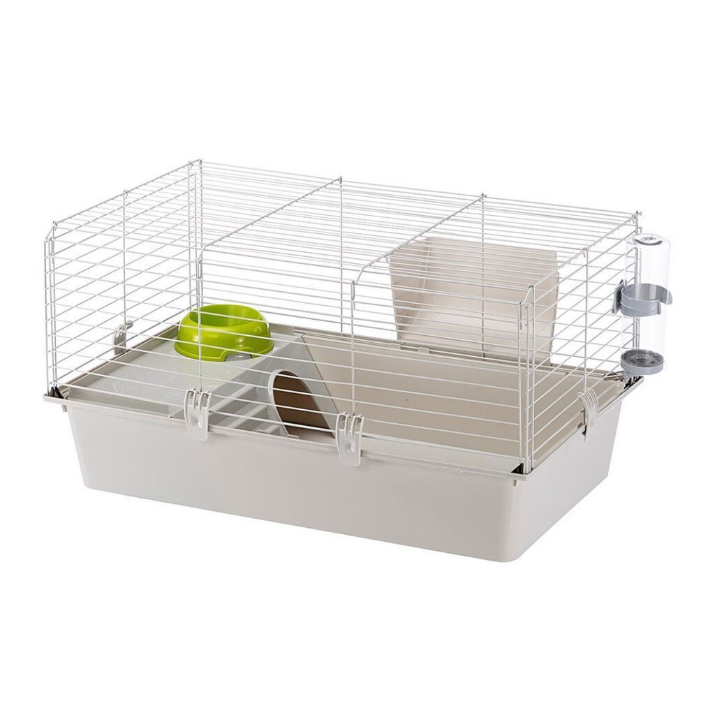 Ferplast Kavez za glodare Guinea 80, 77x48x42 cm, Sivi