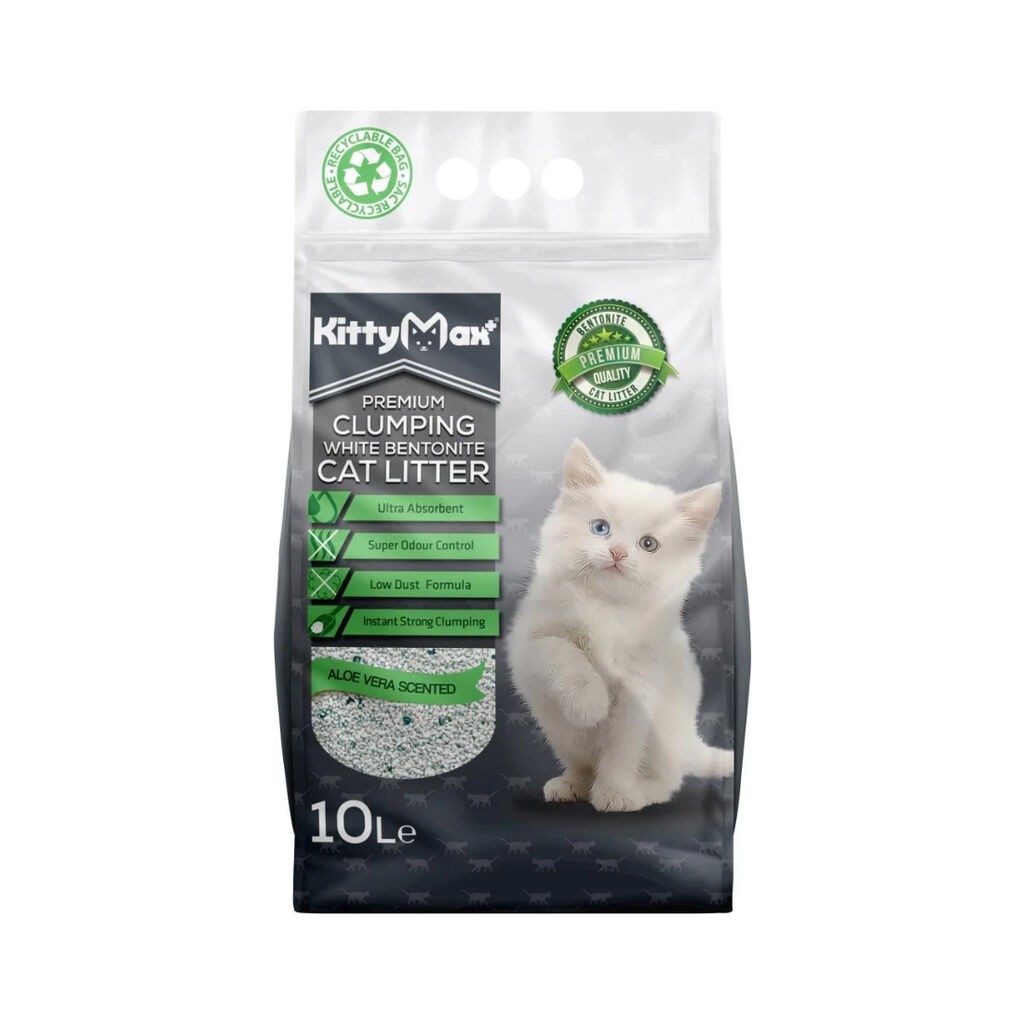 Kittymax+ Pijesak za mačke Compact Aloe Vera, 10 L