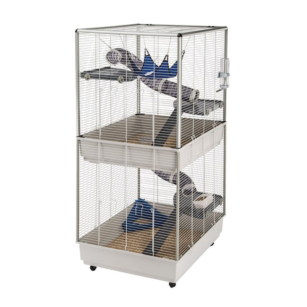 Ferplast Kavez za činčile Furet Tower, 75x80x161 cm, Bijeli