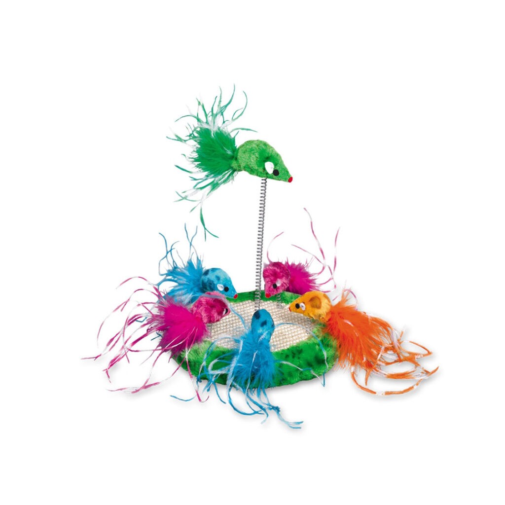 Nobby Plišani miševi court igračka za mace, 19 cm