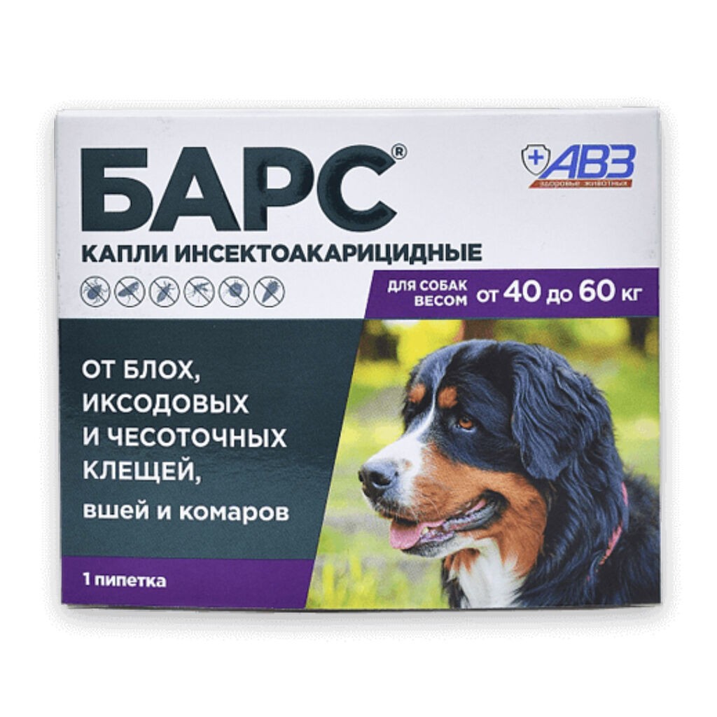 Bars Zaštita za pse 40-60 kg - 1 pipeta
