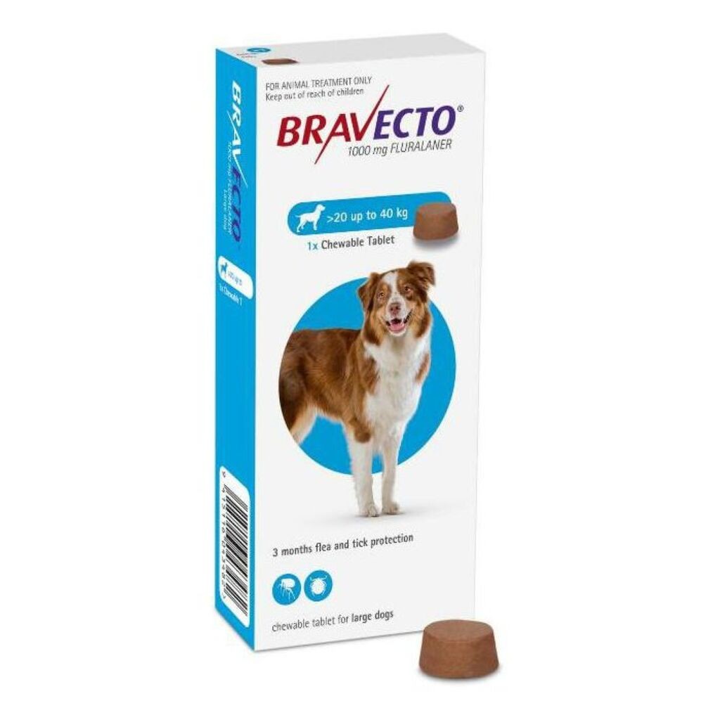 Bravecto Zaštita za pse težine 20-40kg - 1 tableta za žvakanje