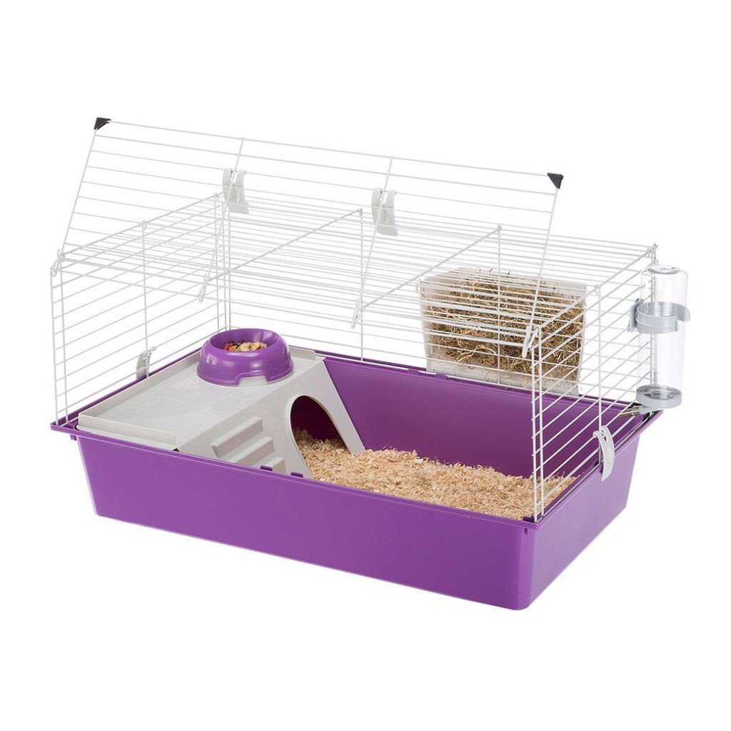 Ferplast Kavez za zeca Guinea 80, 77x48x42 cm, Ljubičasti