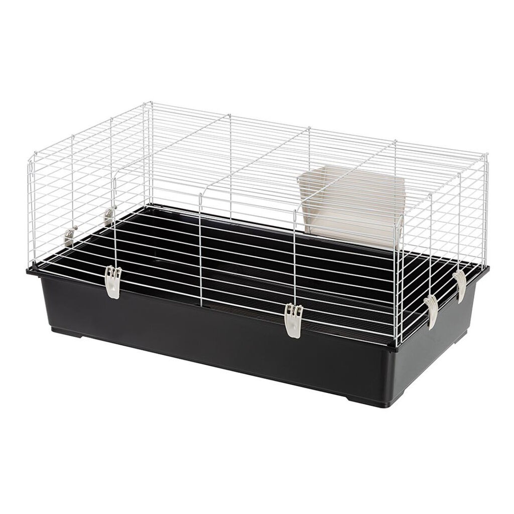 Ferplast Kavez za zeca Rabbit 100 EL, 95x57x46 cm, Sivi