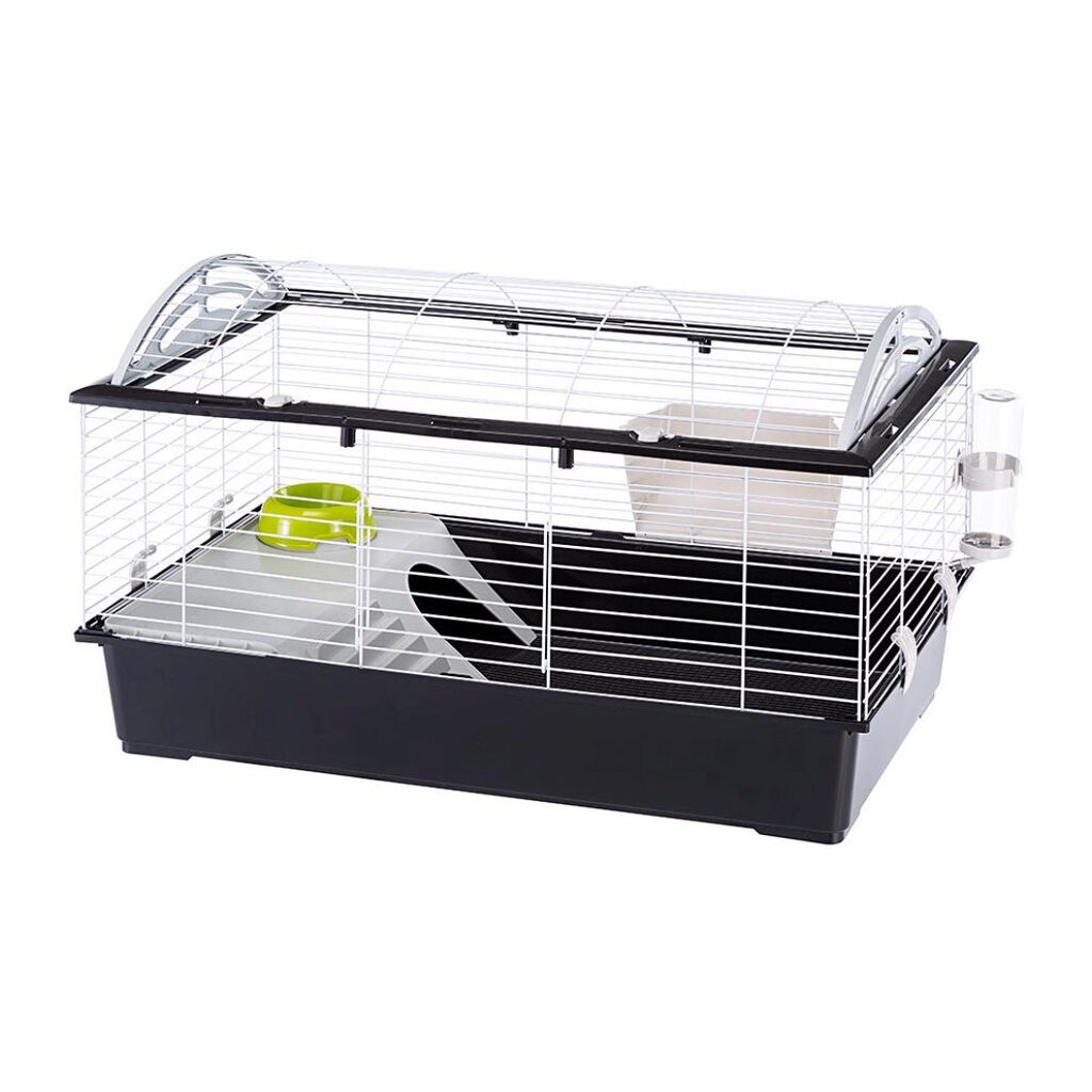 Ferplast Kavez za zeca Casita 100, 96x57x56 cm, Crni