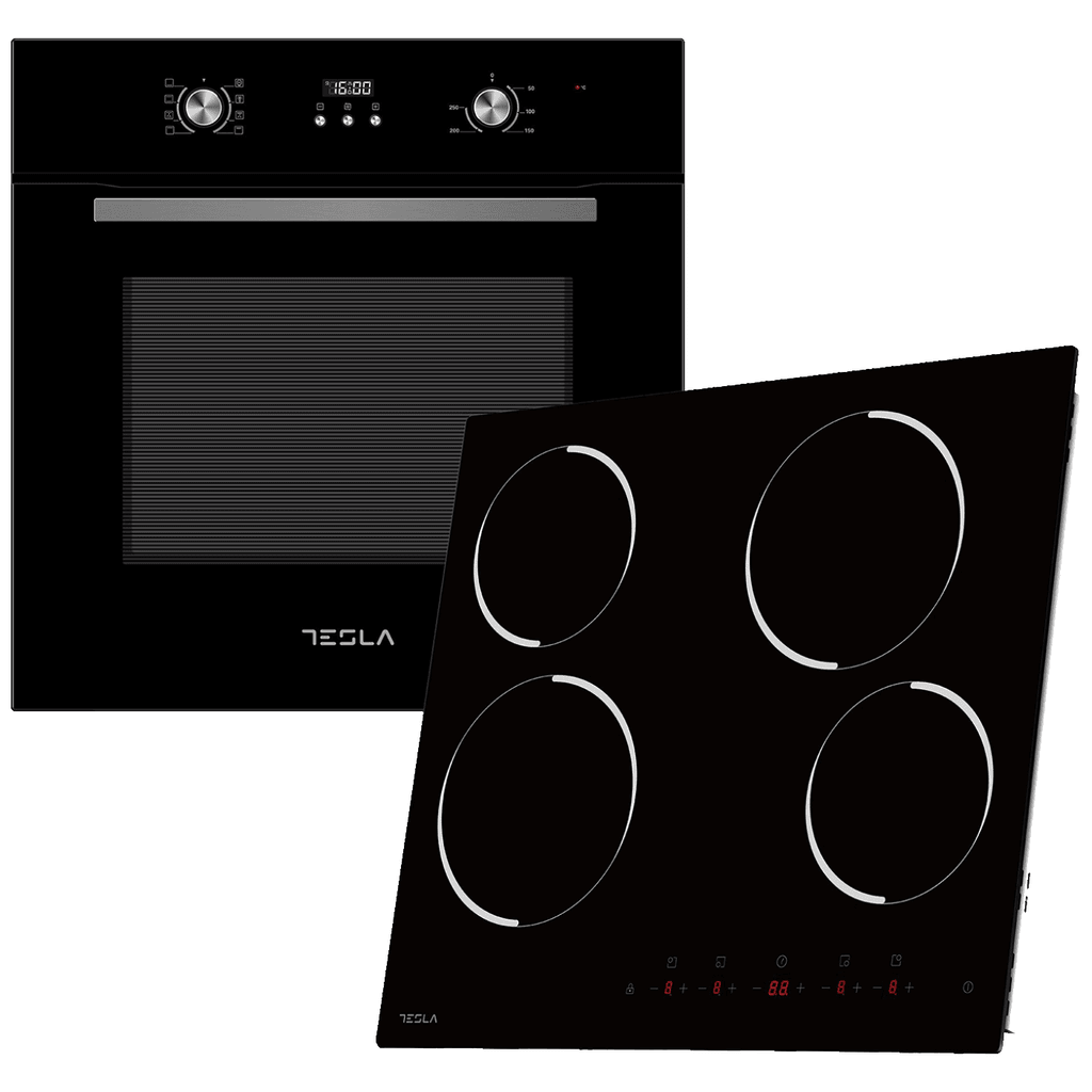Tesla Set ugradbena pećnica /ploča set, BO901MB + HV6401MB