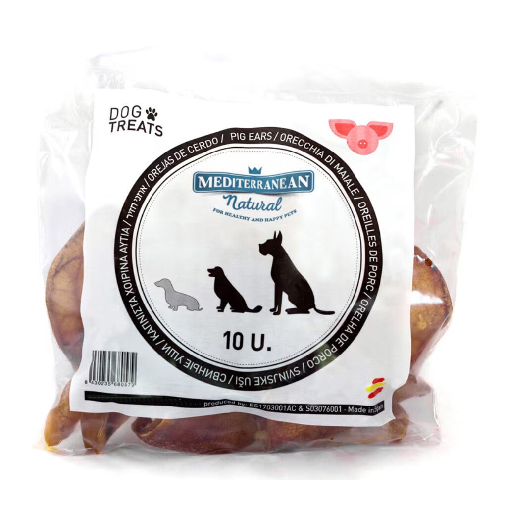 Mediterranean Poslastice za pse Serano, Svinjske uši , 10 komada