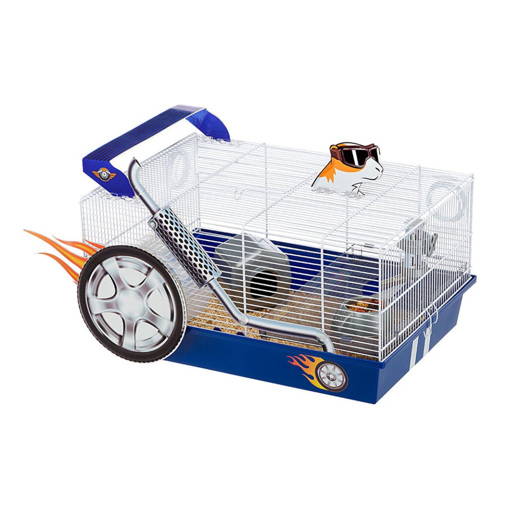 Ferplast Kavez za hrčka Dragster, Bijelo-plavi