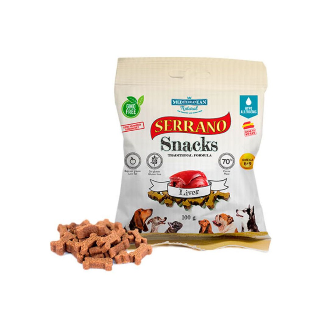 Mediterranean Natural Poslastica za pse jetra Serano Snacks Liver, 85 gr
