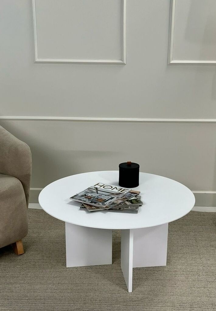 Hanah Home Club sto Leo 42, 80x42x80 cm, Bijeli