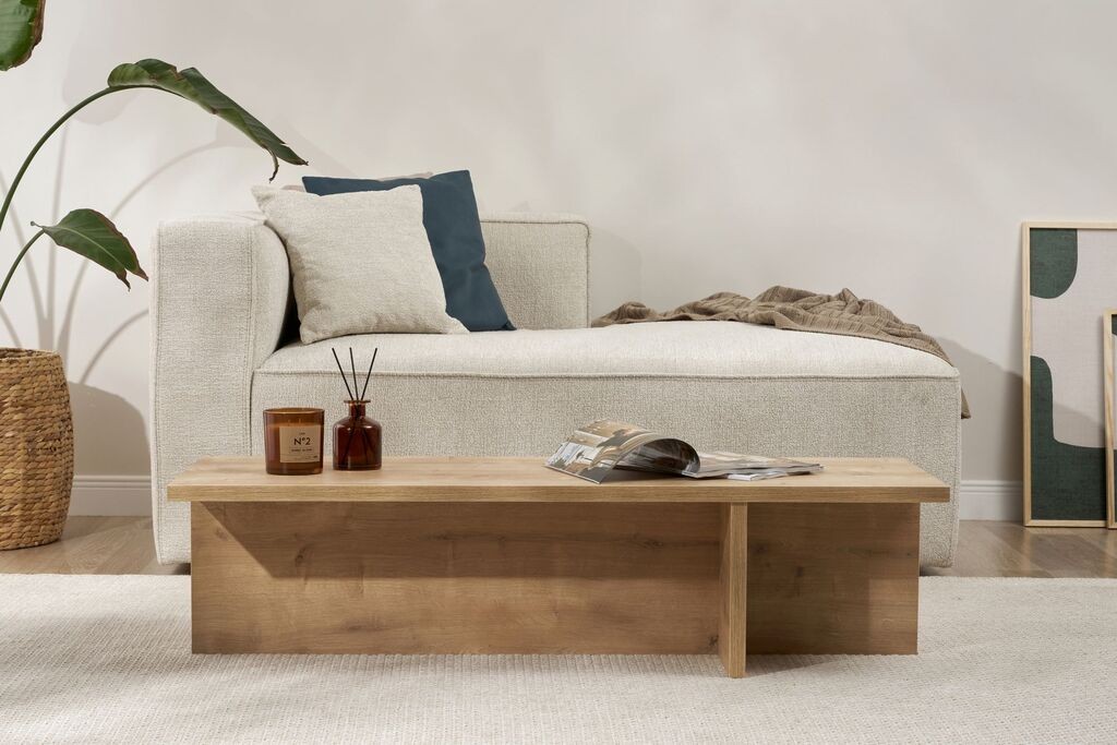 Hanah Home Club sto Harbor, 120x30x45 cm, boje hrasta