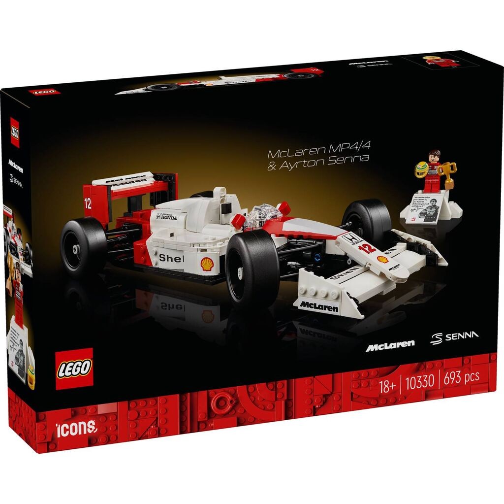 Lego McLaren MP4/4 i Ayrton Senna,  Icons, Bijeli