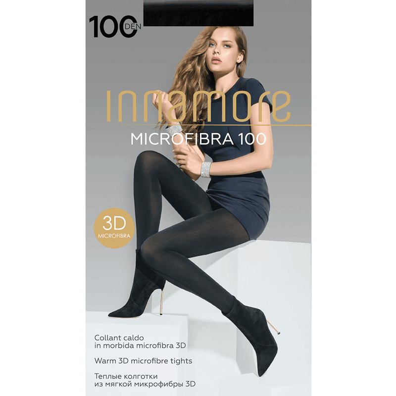 Innamore Ženske hulahopke Microfibra 100, Crne