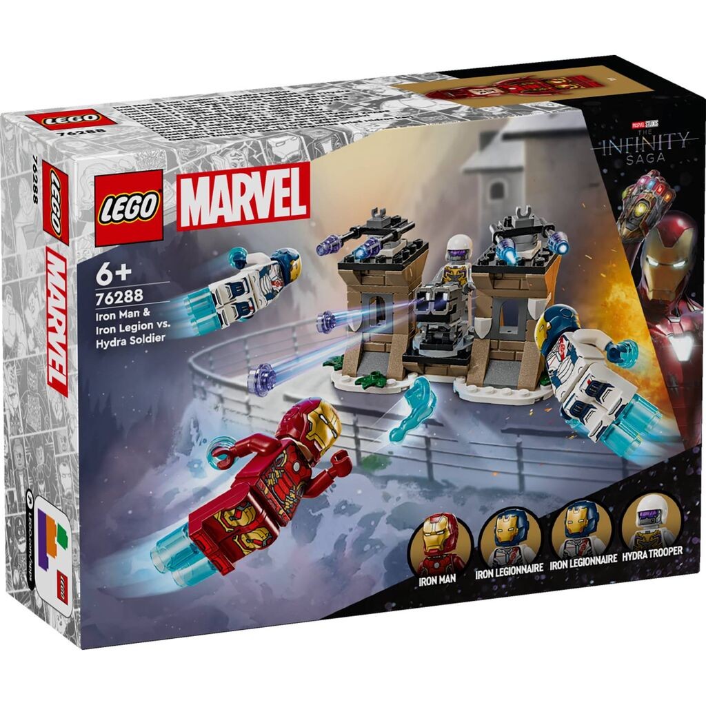 LEGO Marvel Iron Man i Iron Legion protiv vojnika Hydre set, Šareni