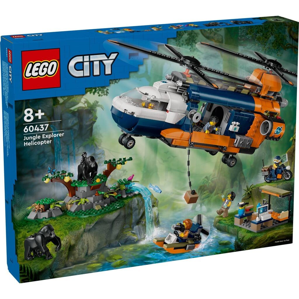 LEGO City Bazni kamp Helikopter za istraživanje džungle 60437