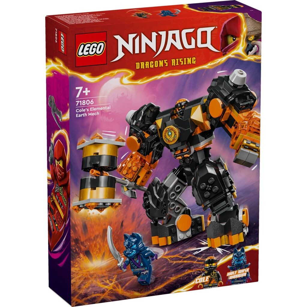 LEGO kocke Ninjago Coles elementarna zemlja mehanika