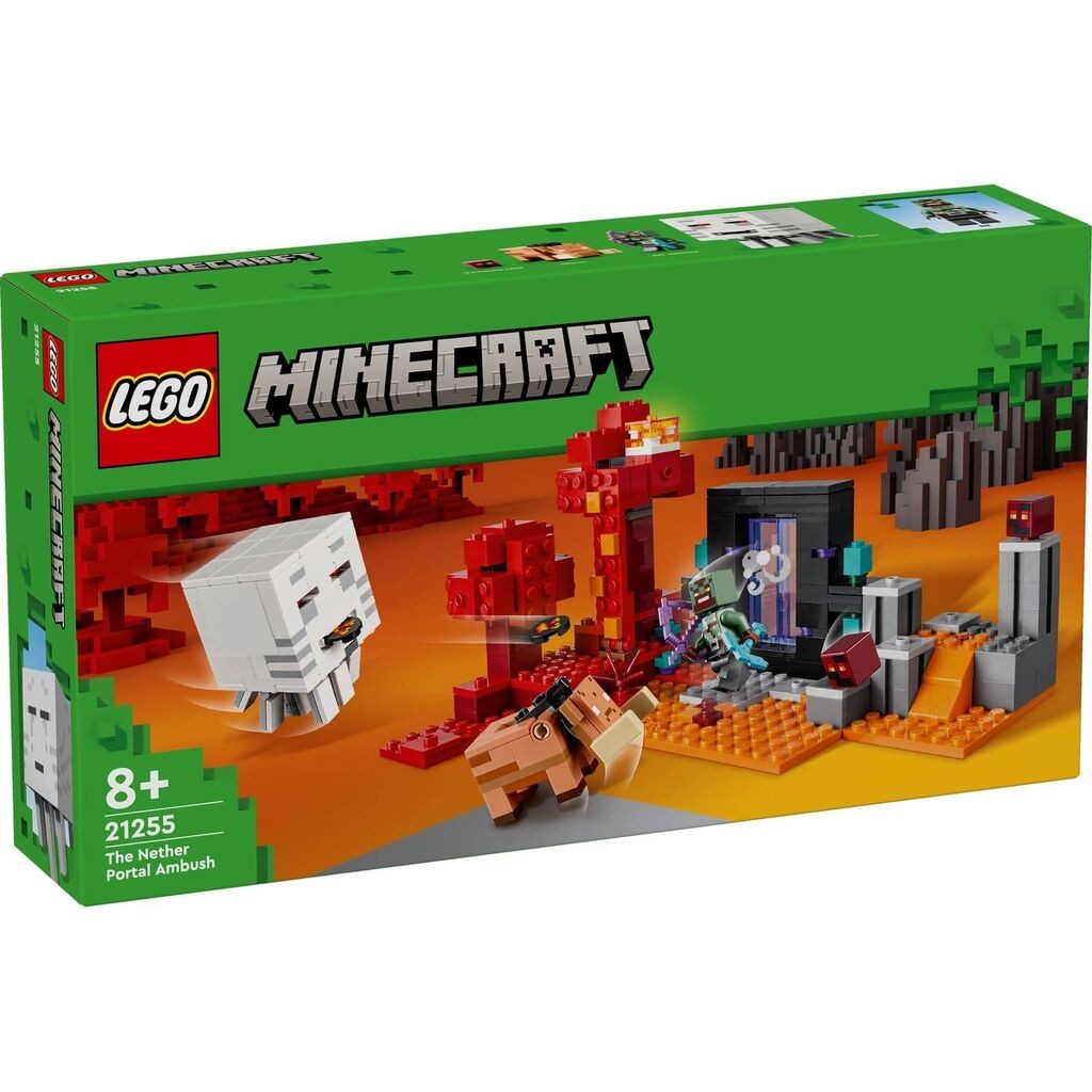 Lego igračka od cigle Minecraft The Nether Portal Ambush 8g+, šareno