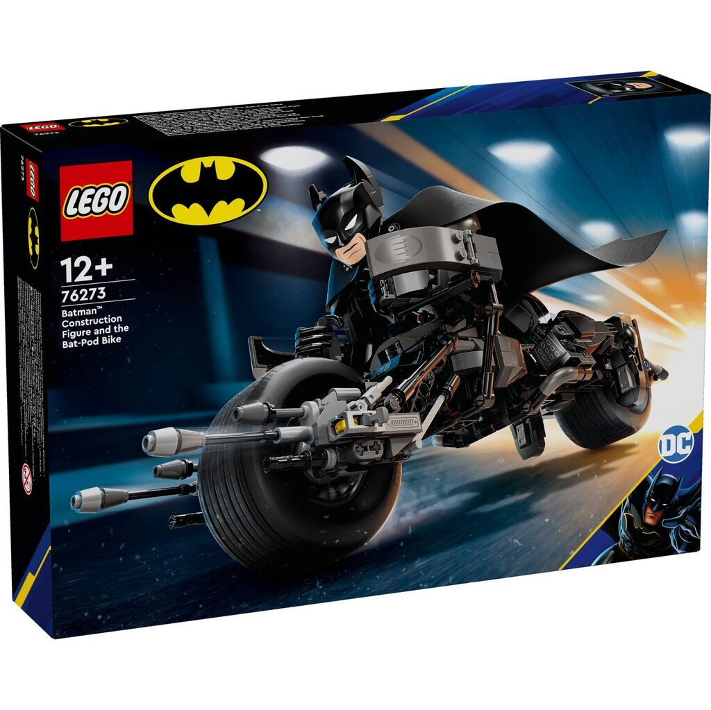 Lego Batman konstrukcijska figura i Bat-Pod bicikl 12+, crni