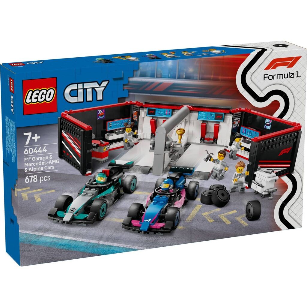 LEGO City F1 Garaža i Mercedes-AMG i Alpine automobili 60444