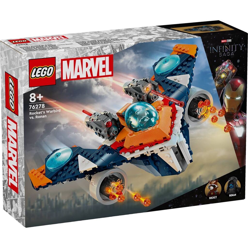 LEGO Marvel Rocket's Warbird protiv Ronana 76278