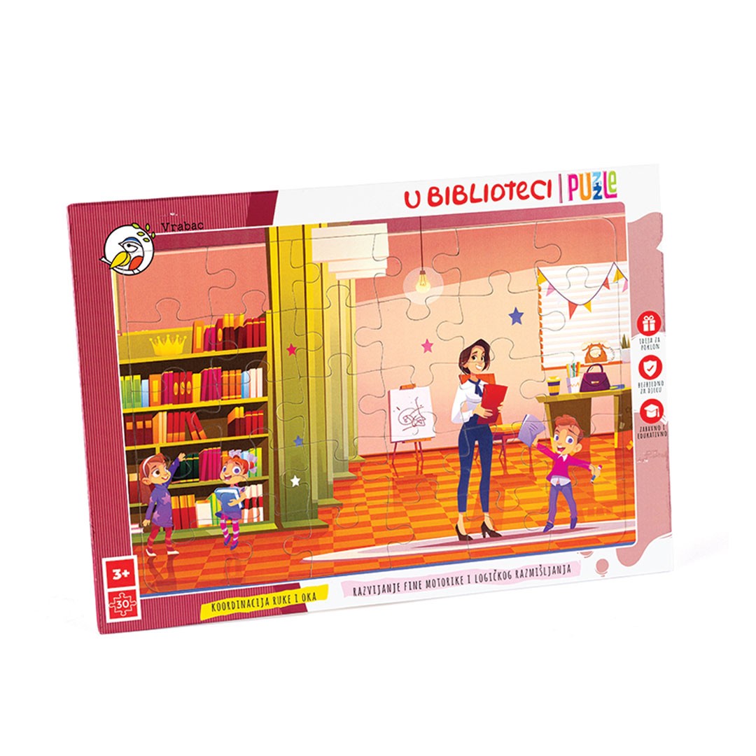 Vrabac Puzzle Fun 30, U biblioteci