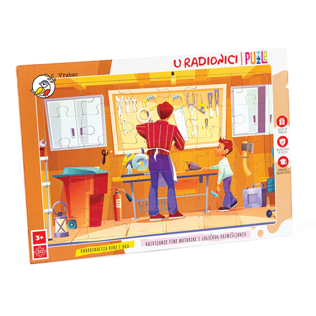 Vrabac Puzzle Fun 30, U radionici