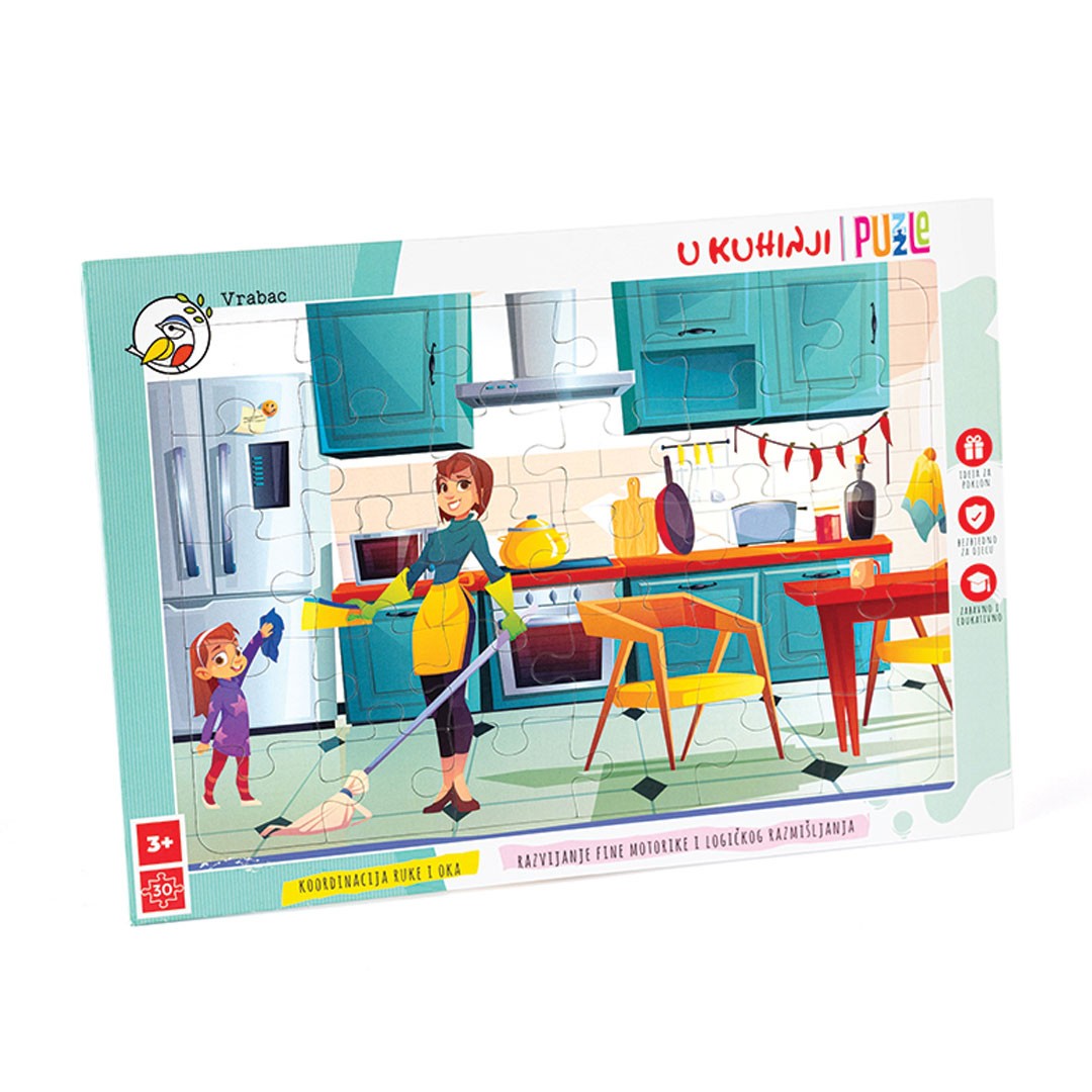Vrabac Puzzle Fun 30, U kuhinji