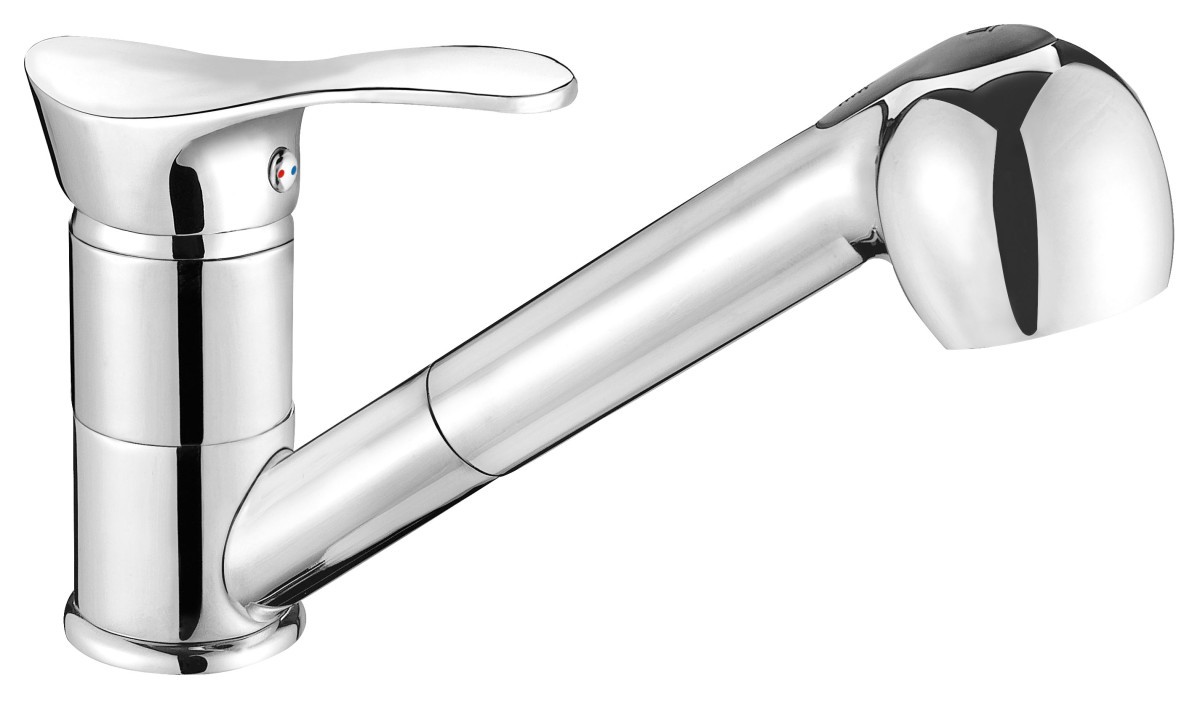 Ferro Baterija za sudoper sa izvlačivom ručicom Padwa Chrom Btp8