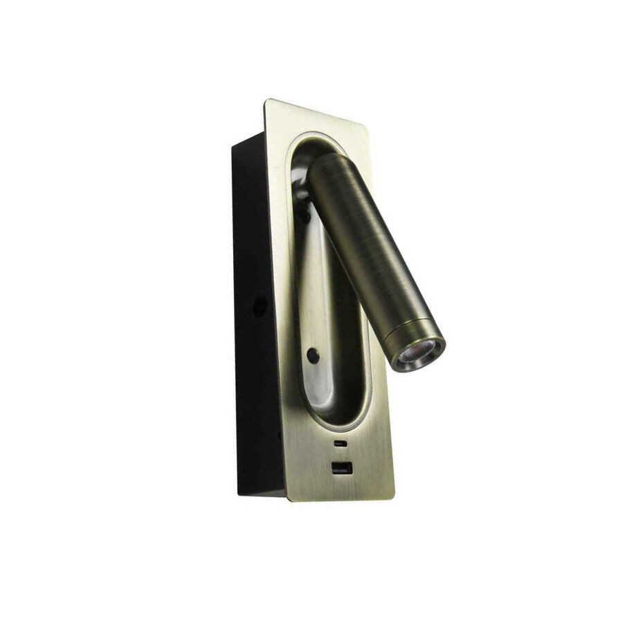 Mass-Light Zidna lampa LED Magnuson ML-002-3W, 3000K, Bronzana boja