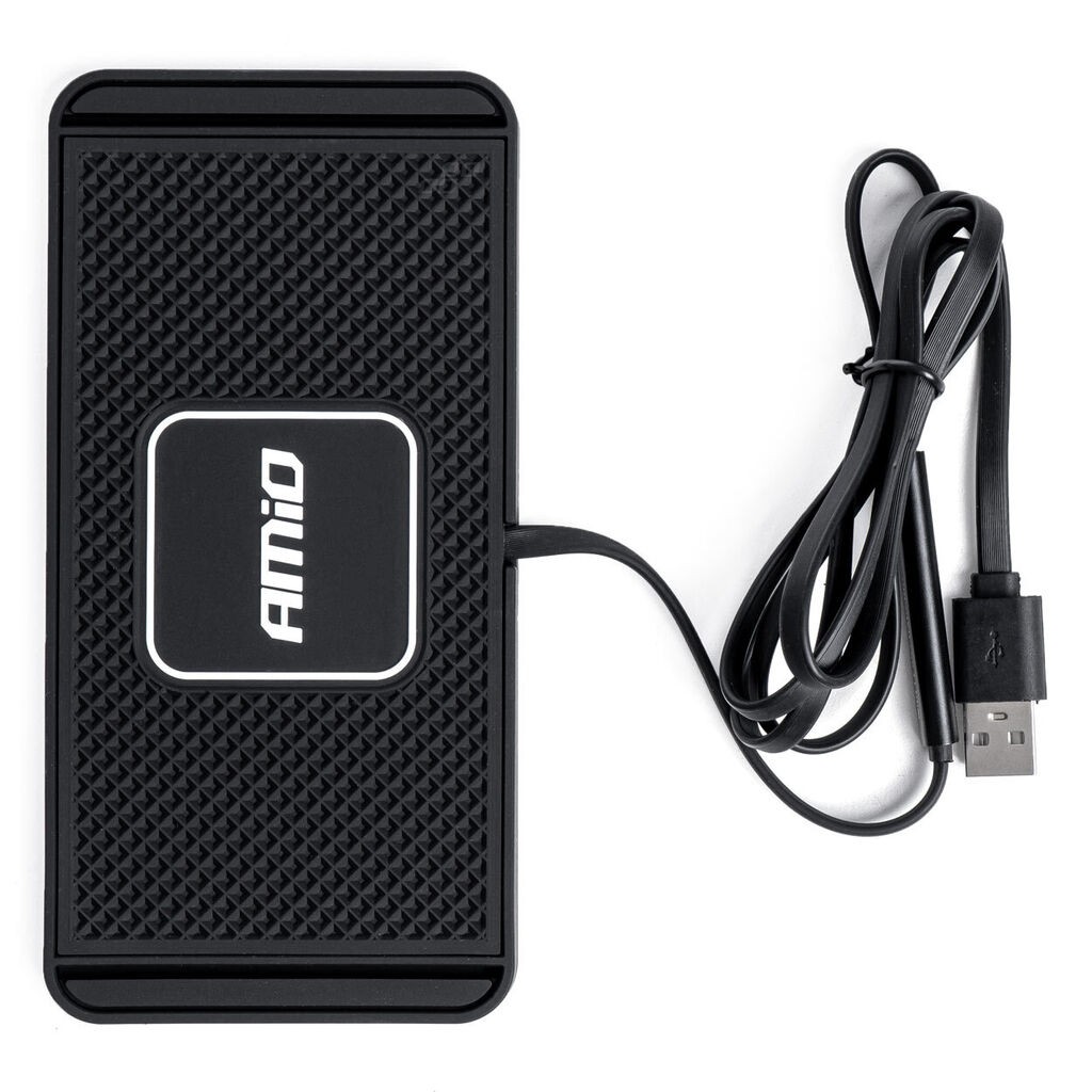 Bežični punjač mobilnog telefona, 15W, USB-A, Crni