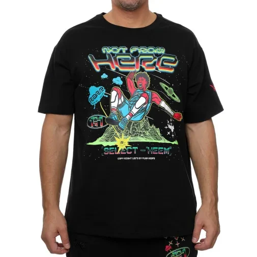 Puma Muška majica K. r. melo 1love tee, Crno - šarena