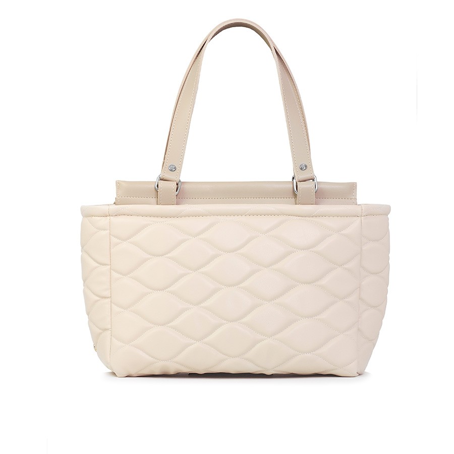 Lovely Bag Briana - Bež Torba, Srebreni Metal