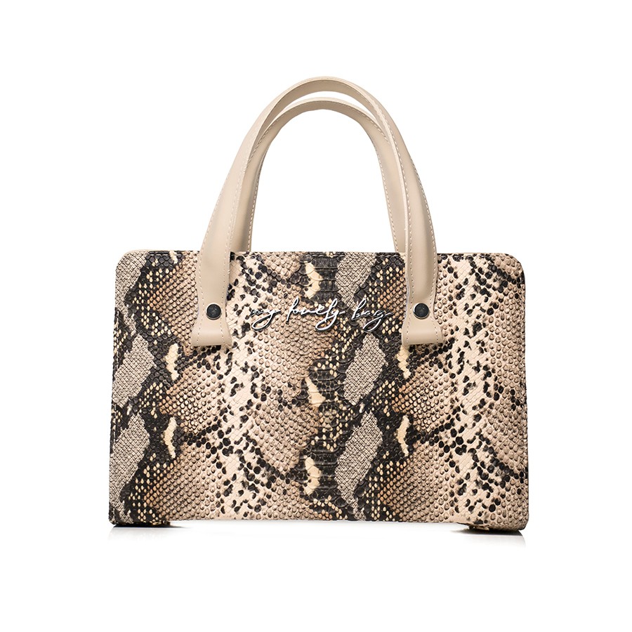 Lovely Bag Amber - Bež Torba, Crni Metal